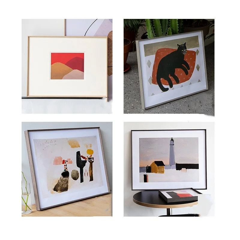 Wholesale Silver Gold Rose Black Anodizing Metal Photo Frame Brushed Aluminium Frame For Photo/picture Frame