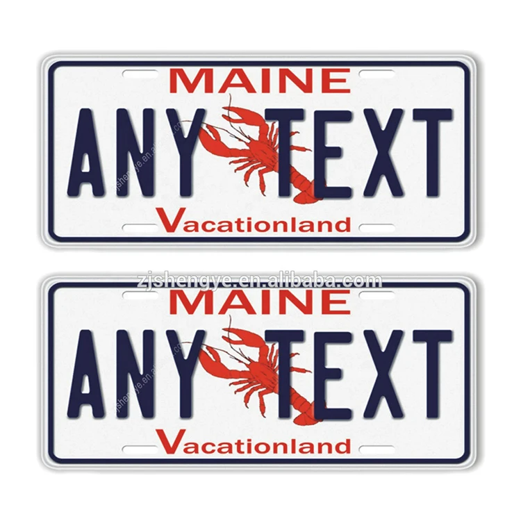 United States Decoration Metal Print License Plate Vintage Retro Tin Plate Car Decor Number Plate 12inch 6inch