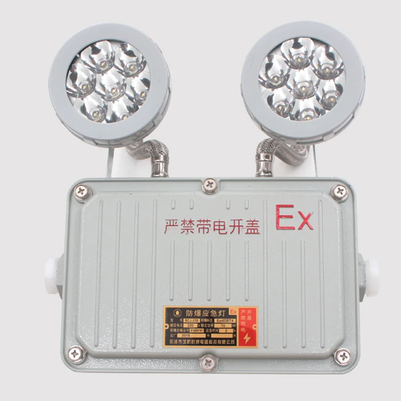 IP65 explosion-proof emergency lighting LED 3Wx2 IIB IIC Extb aluminum alloy lamps customized rechargeable light