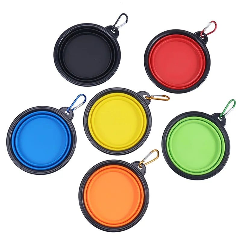 Manufacture Camping Travel Foldable Silicone Pet Dog Water Bowl