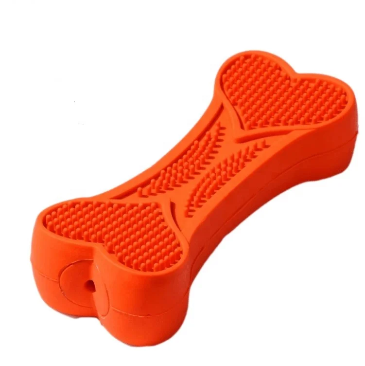 Rubber Bone Pet Dog Toys First-grade Quality Highly Durable Natural rubber customized color Dogs Chew Toys