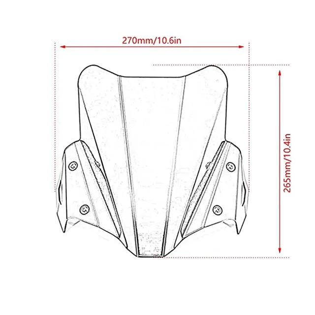 Motorcycle Windshield Windscreen Aluminum Wind Shield Deflectore for Yamaha MT09 MT-09 MT 09 2021