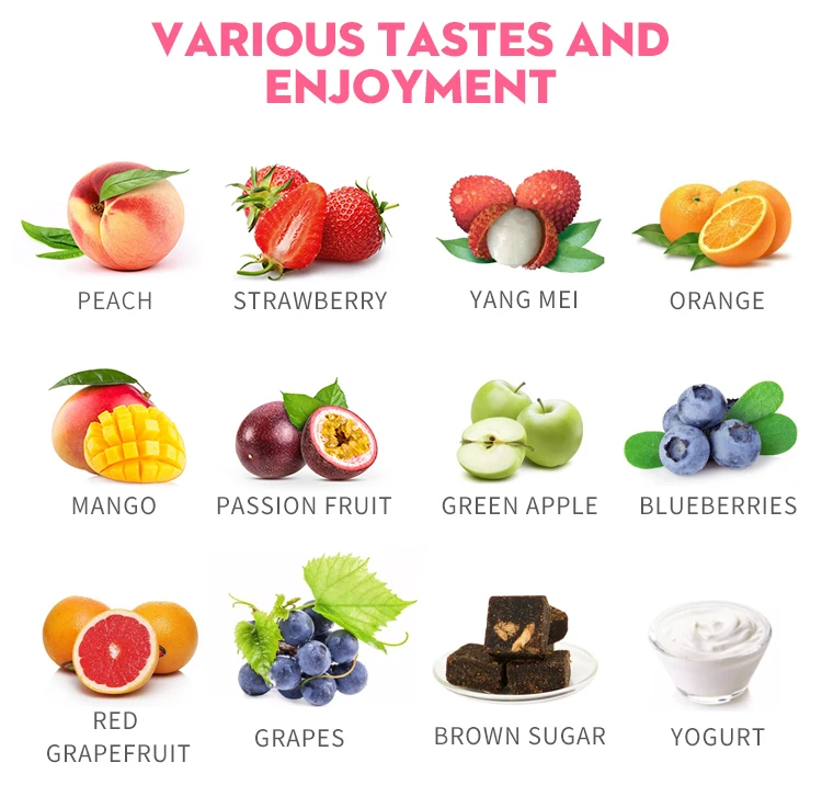 
Wholesales Milk Tea Boba Pearls For Fruit Tea Juicy Peach Popping Boba 