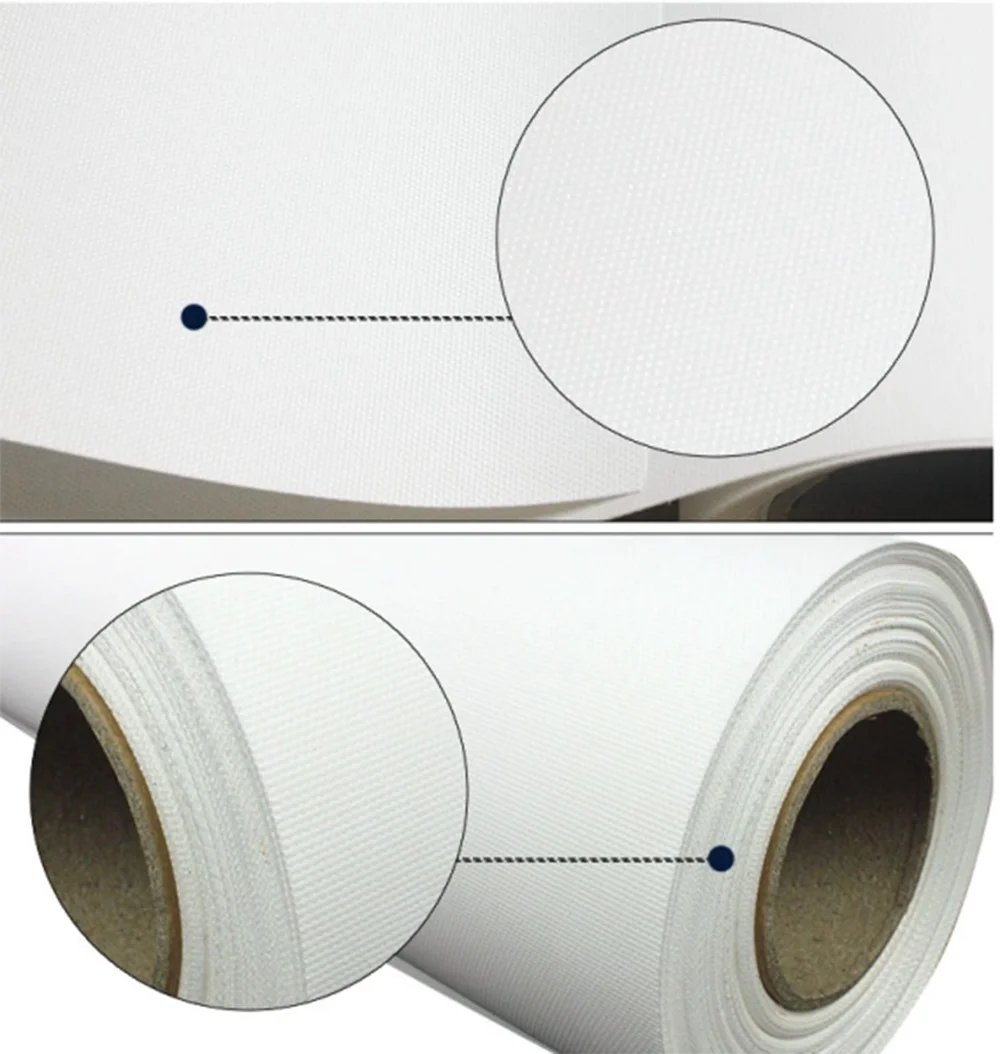 Wholesale High Quality Waterproof Adhesive Coated 20oz Cotton Poly Fabric Canvas Roll Inkjet