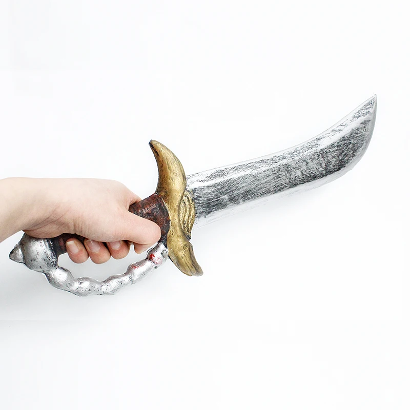 PU Foam Captain Pirate Cutlass Sword Cosplay Props Warriors Knights Weapons Sword Toys Halloween Cosplay Costume Accessory
