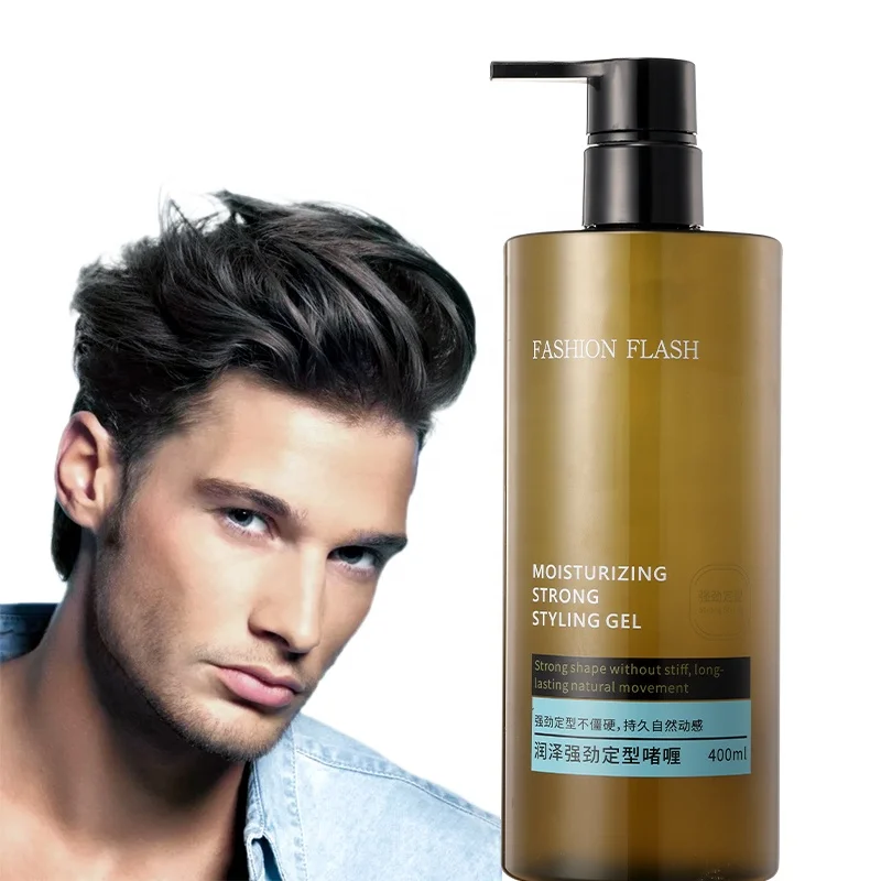 400ml China Supplier  Edge Control Ultra Glued Styling Style Eco Kids For Black Waves Wax Cream Professional Bulk Mens Hair Gel