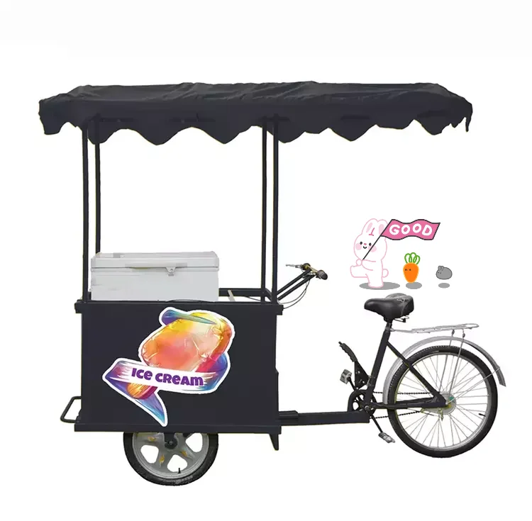 Solar Powered 108l Freezer with Tricycle Truck for Ice Cream