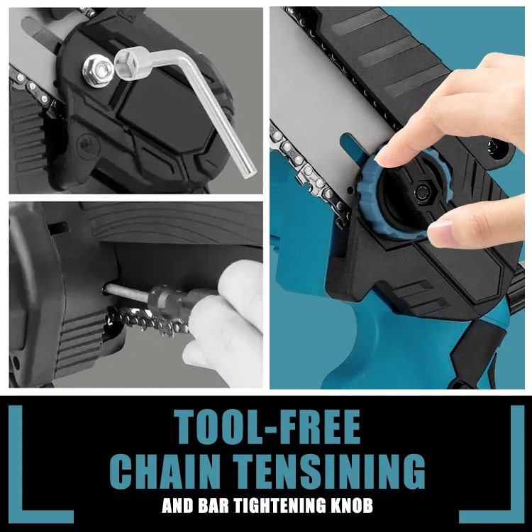 CS25 Automatic Oiler Cordless Mini 6 Inch Chainsaw Portable Battery 21V Chain Saws with Oil