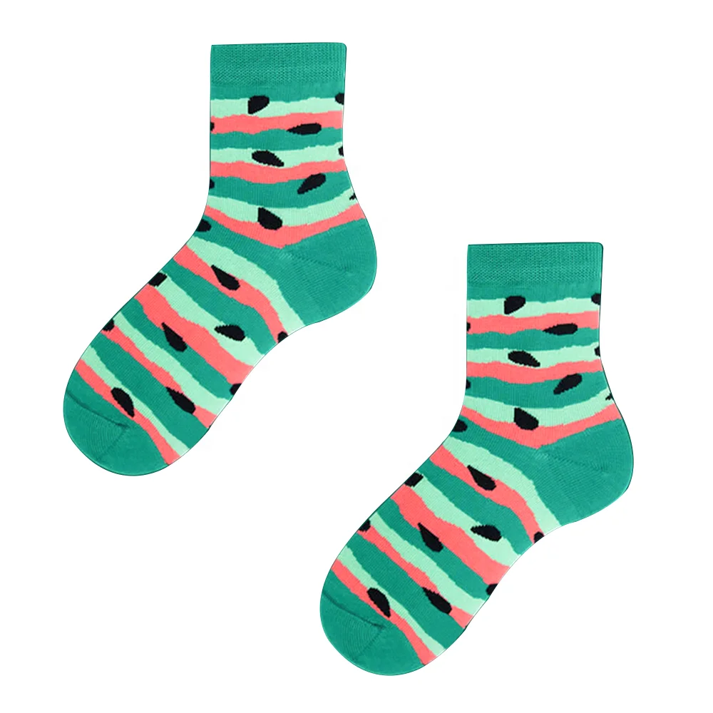 
Cute Teen Boy Wearing Socks Tube Cartoon Socks 