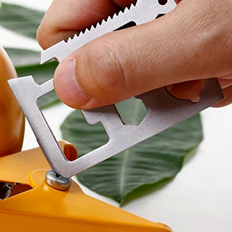 outdoor kit gear credit card multi tool gadget camp opener wallet multifunction Knife bottle survive pocket multipurpose