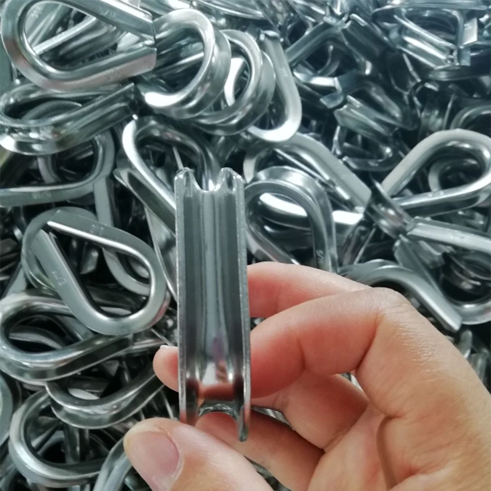 Американский тип Концевая серьга канатаиз G411 Стандартный наперсток AISI304/316 из нержавеющей стальной трос наперсток