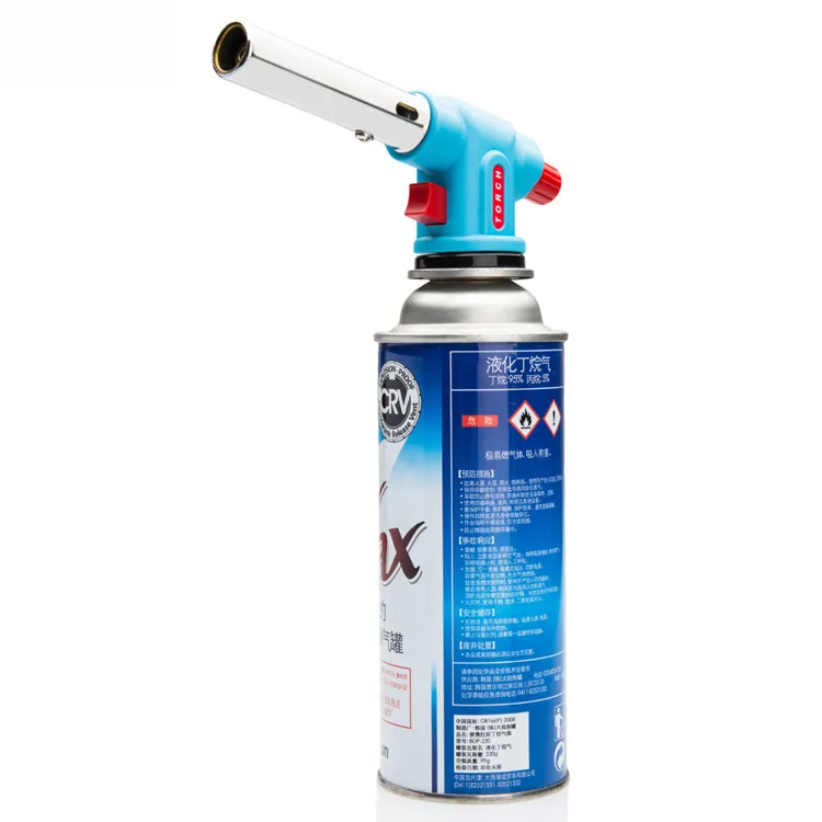 CE Portable Inflatable Outdoor Barbecue Single Flame Torch Gun Lighter Flamethrower WS-513C