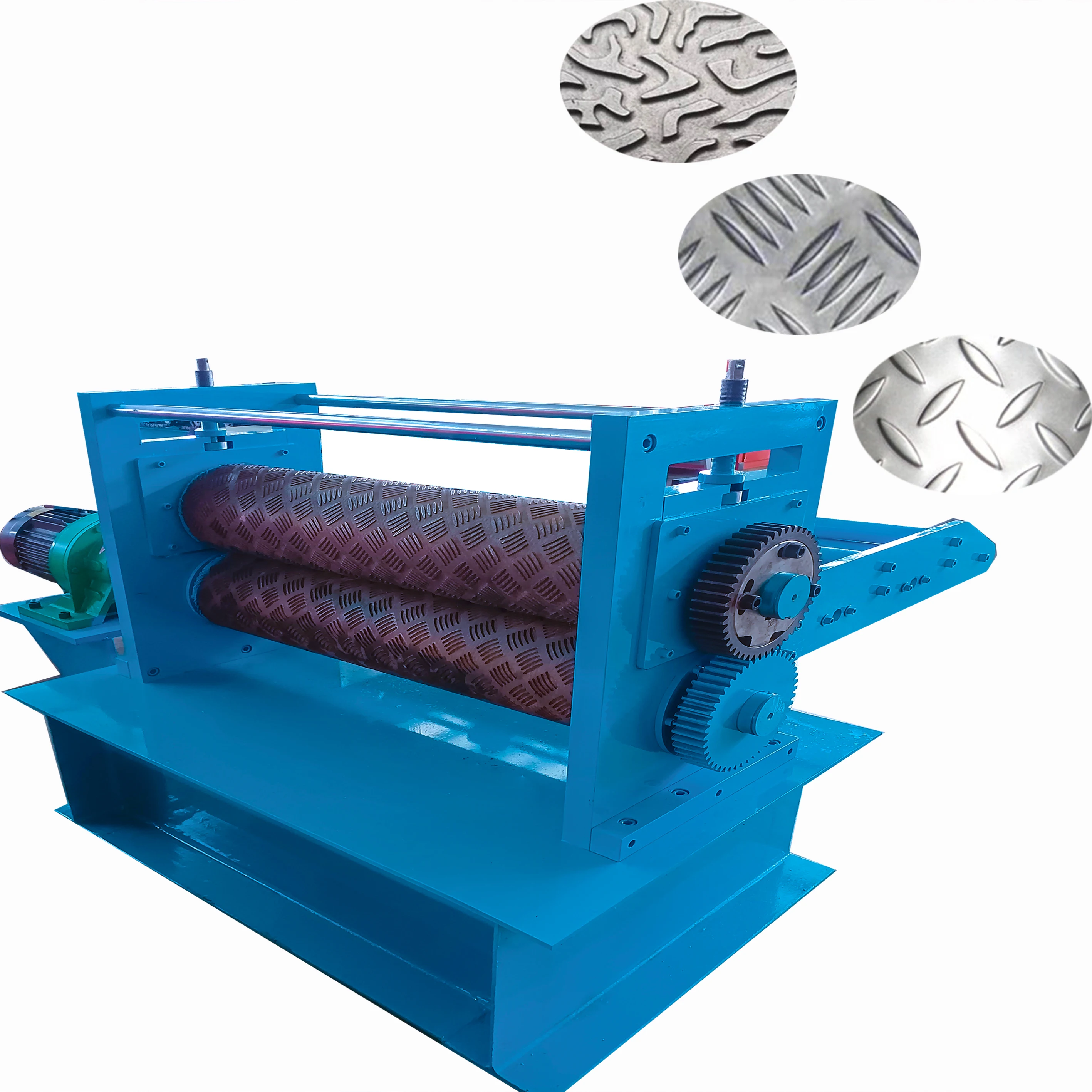 1-3mm Stainless Steel Diamond Pattern Sheet Metal Embossing Checker Plate Embossing Machine For Metal
