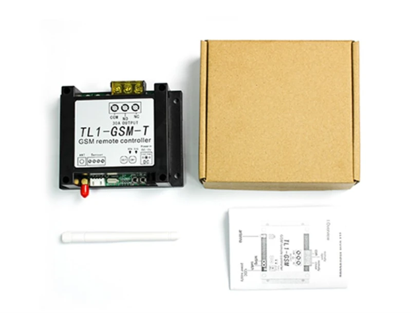 30A Load Electrical Appliances Remotely Turning On/Off GSM Remote Controller Switch 1/2 Output Relay with Temperature Sensor