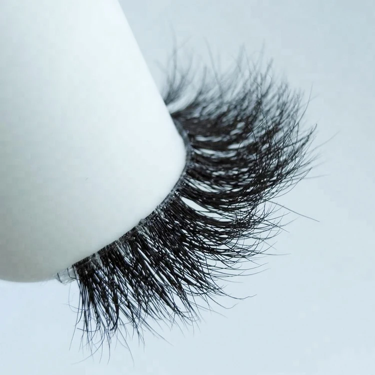 Custom lashbox packaging wholesale natural clear band fluffy false 20mm mink eyelash 3d full strip mink lashes vendors