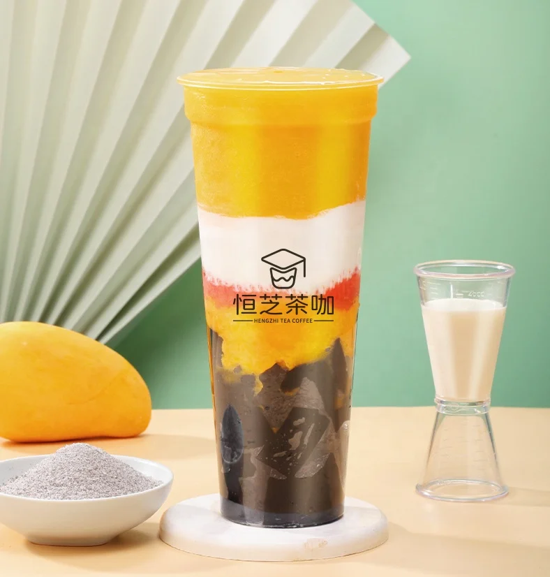 wholesale 1kg Instant Black Grass Jelly Powder for boba Bubble Tea topping Dessert diy milk tea shop ingredient