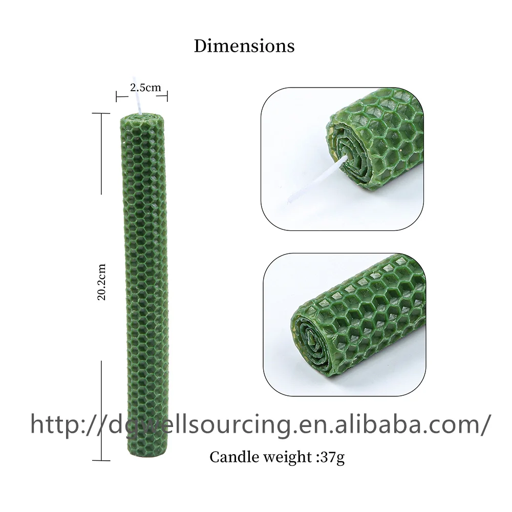 DIY Rolled Beewax Candle Silicone Molds Rolling Honeycomb Wax Sheet for Hanukkah Party