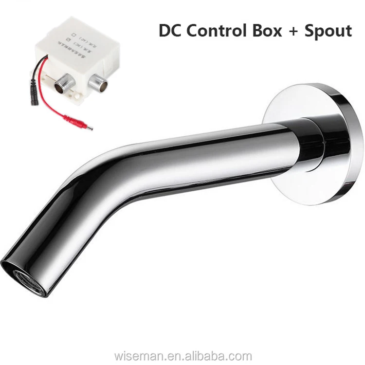 Factory customized high quality modern free touch wall mounted sensor tap bathroom sink induction faucet