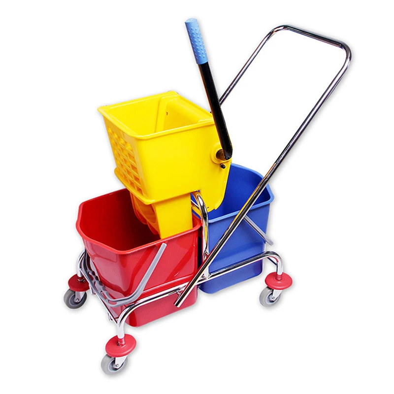 Hospital Janitorial Cart hotel room service equipment other supplies housekeeping cleaning trolley mop wringer