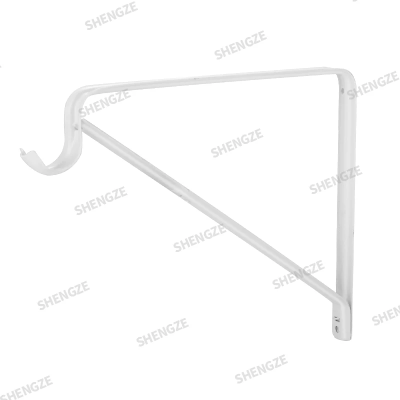 Custom New Designer High Quality Heavy Duty Metal Closet Rod Brackets Hooks Wall Mount Shelf Support Floating Shelf Bracket