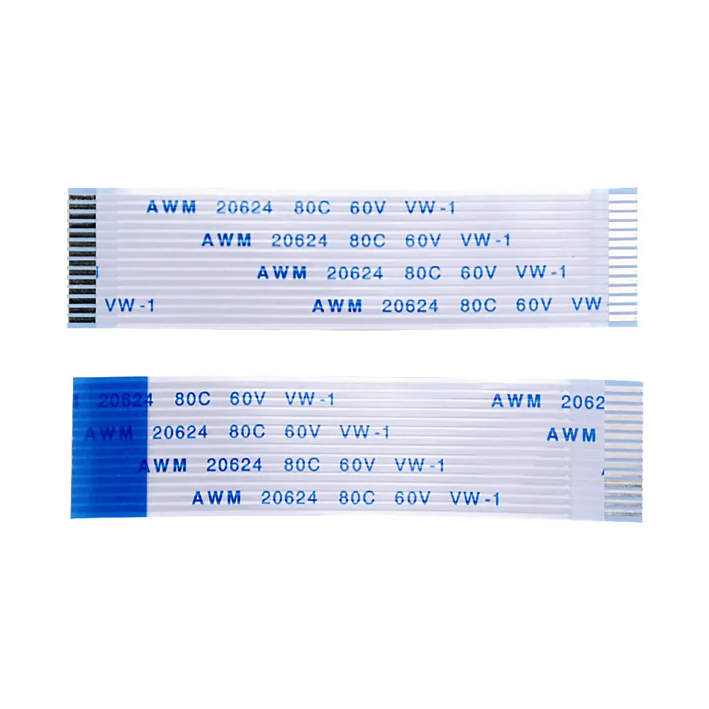 14P Line length 6CM-40CM 10CM 15CM 20CM 25CM Flat Flexible Cable FFC FPC LCD Cable AWM 20624 80C 60V VW-1 Pitch 0.5 1.0MM