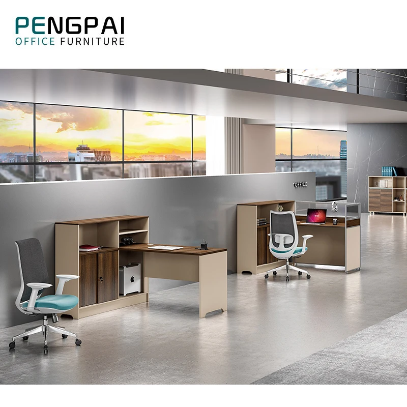 Office Furniture Table Modern Aluminum Frame Modular 4 Seater Work Station Desk Furniture Cubicle Workstation