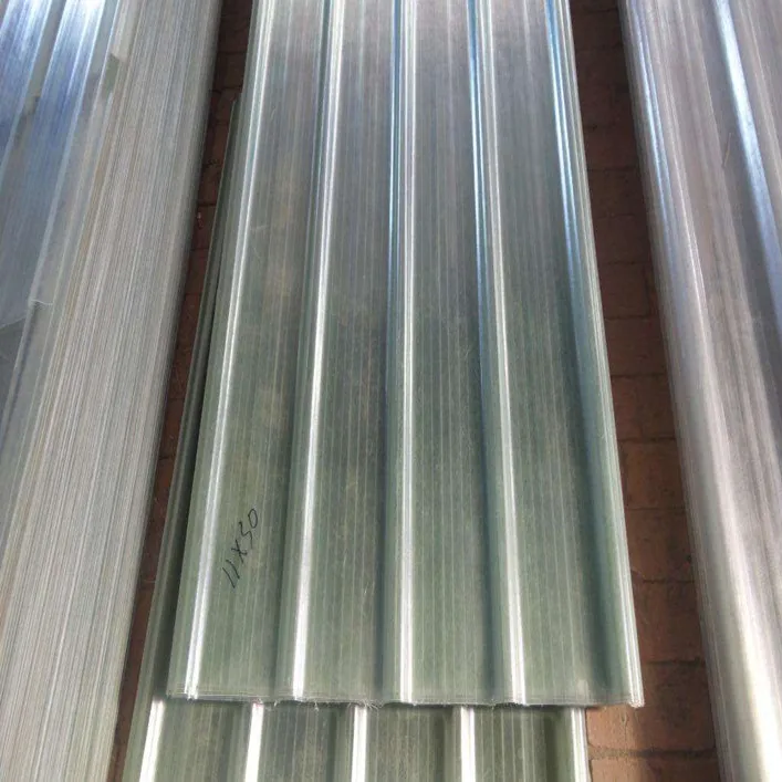Glass fiber reinforced sheet plastic corrugated sheet white