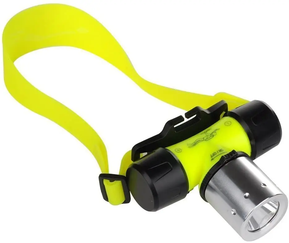 XML-T6 waterproof led headlight 800 lumens underwater torch rechargeable diving headlamp