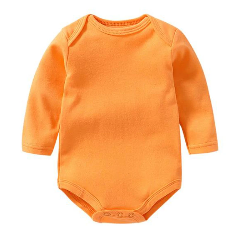 
Baby long sleeve envelope neck romper fall winter baby knitted cotton bodysuit 