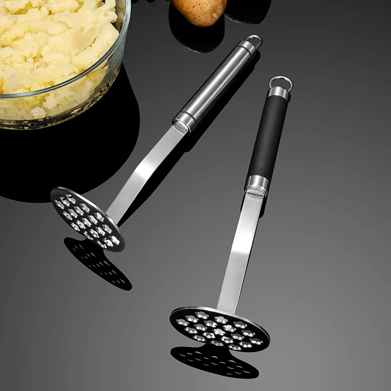 Factory Direct Vegetable Fruit Multi Purpose Industrial Ricer Garlic Stainless Steel Potato Masher Press