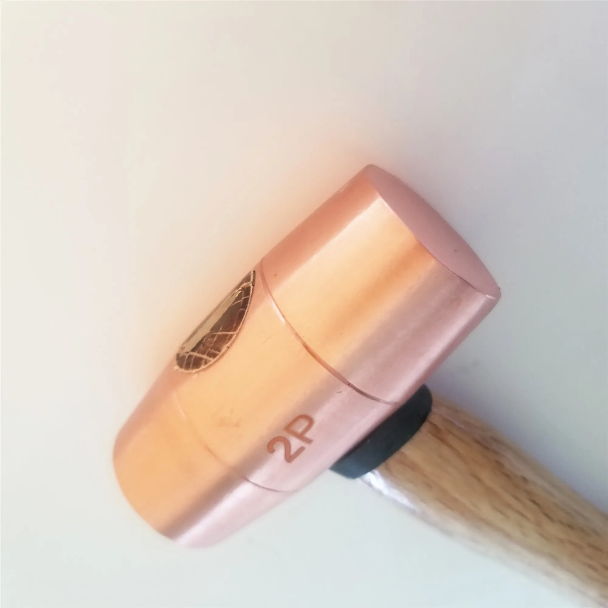 non sparking hand tools 2lbs copper drum hammer with wood handle