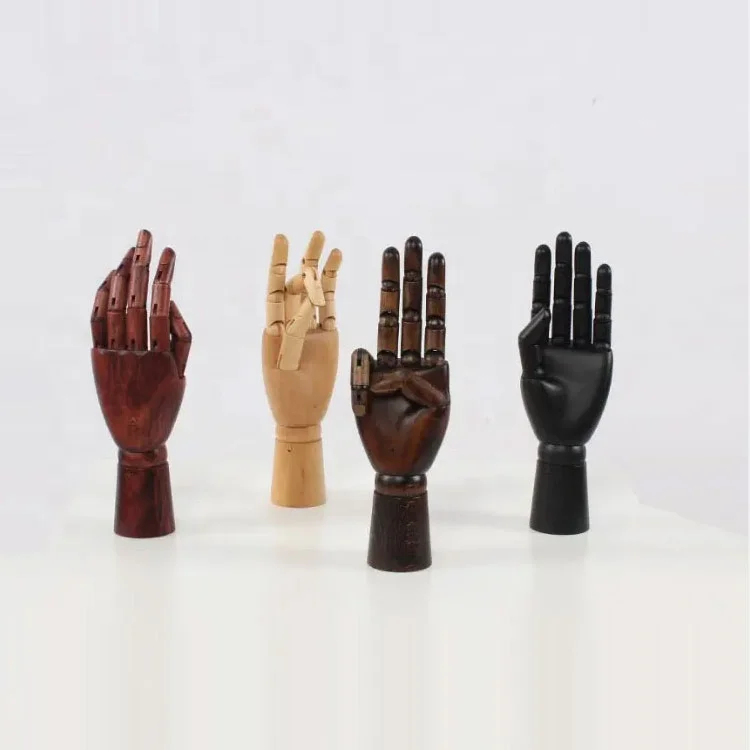 2024 ювелирный дисплей картина Темный ручной работы деревянный шарнирный Манекен