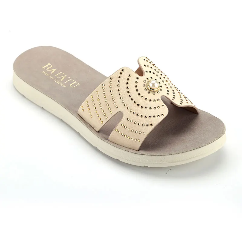 2021 Women Shoes H-type Adults Flat Slippers Hollow-carved Shoes for Women Flat Shoes PU Picture Daily Summer Slippers PU Upper