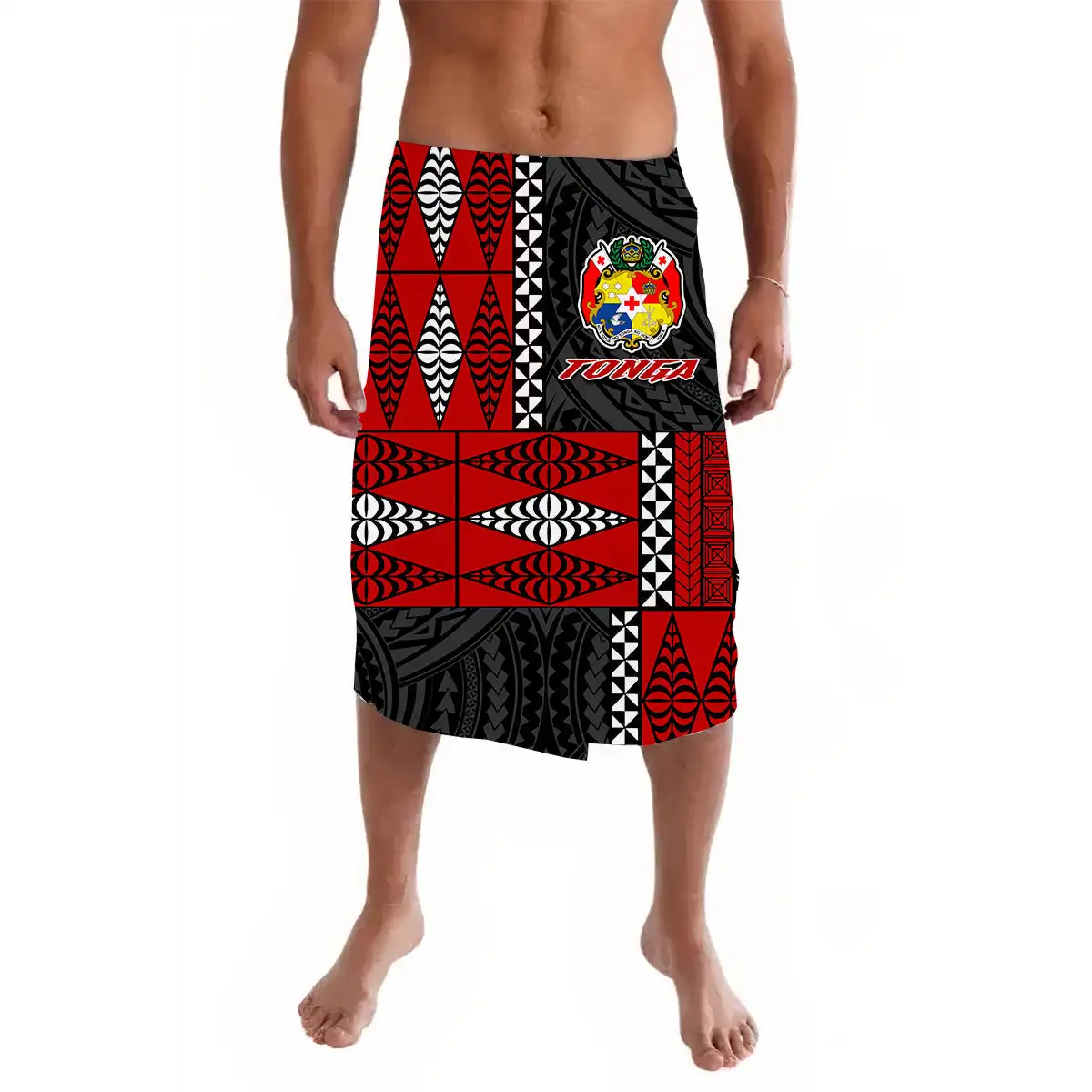 Custom Tonga Lavalava Tonga National Day ie faitaga Tonga Island Clothes Bonfire Party Mens Dress Polynesia Tribe Men Half Skirt
