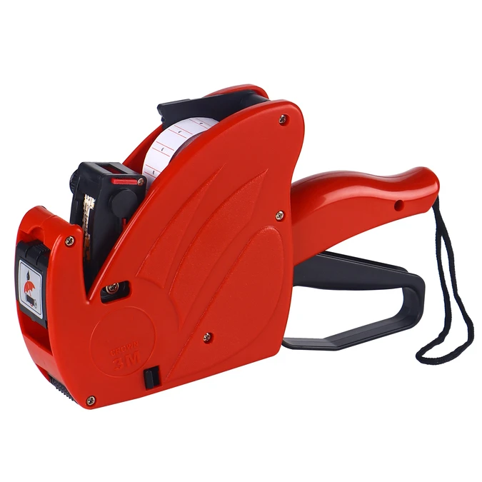 Top sale supermarket price tag gun 1 line 8 digits hand held price labeller label maker