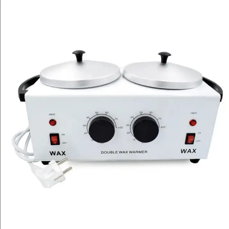 Double pot, double furnace and double port wax machine wax heating melt heater