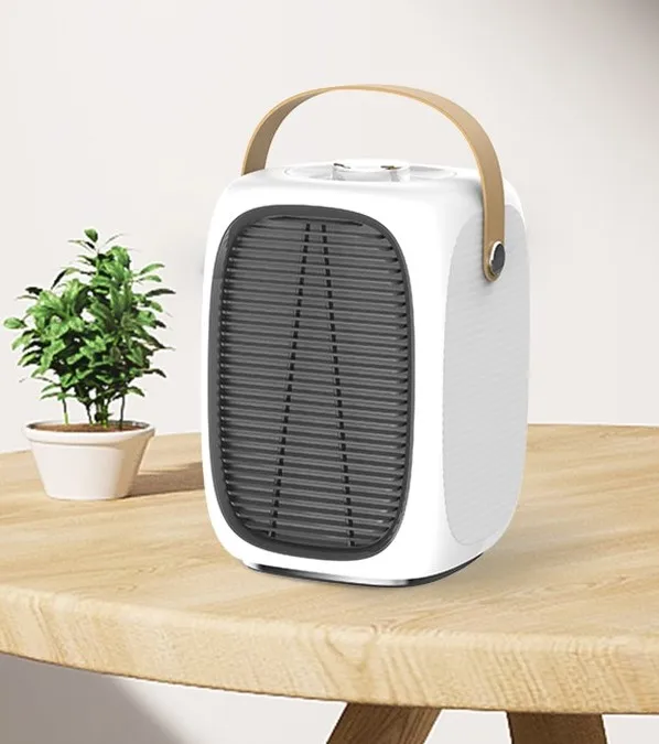 
 New Desktop Rechargeable Heater Fan PTC Ceramic Element Heating Anti-scald and Anti-dumping portable Mini Electric Heater Fan  