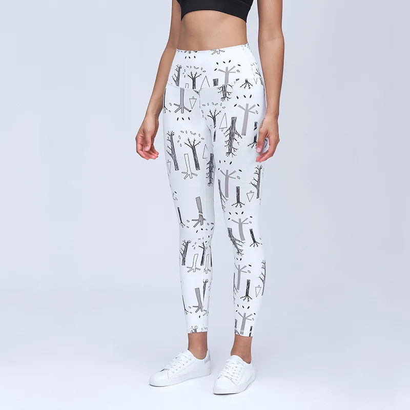 
Новинка лета 2021, штаны для йоги, Женская Спортивная одежда для подтяжки бедер и фитнеса, узкие и тонкие Капри с высокой талией и маленькими штанинами 