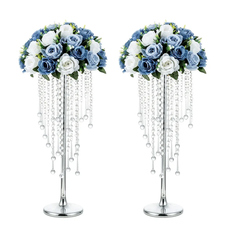 Gold Metal Vases Flower Stands Wedding Centerpieces Decorations For Home Decor Table Wedding Decor