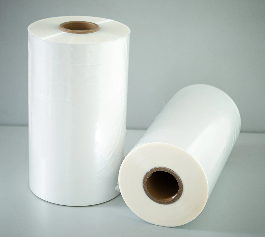Centerfold Polyolefin Shrink Film for Packaging Soft Plastic Roll with Glossy Surface Food Watch