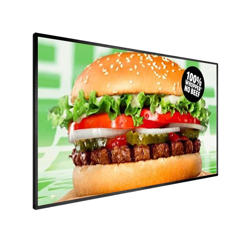 KINGONE 49 55 65 Inch Smart Android Network Cms Ultra Thin Touch Screen Ad Player 4K Monitor Lcd Wall Mount Display