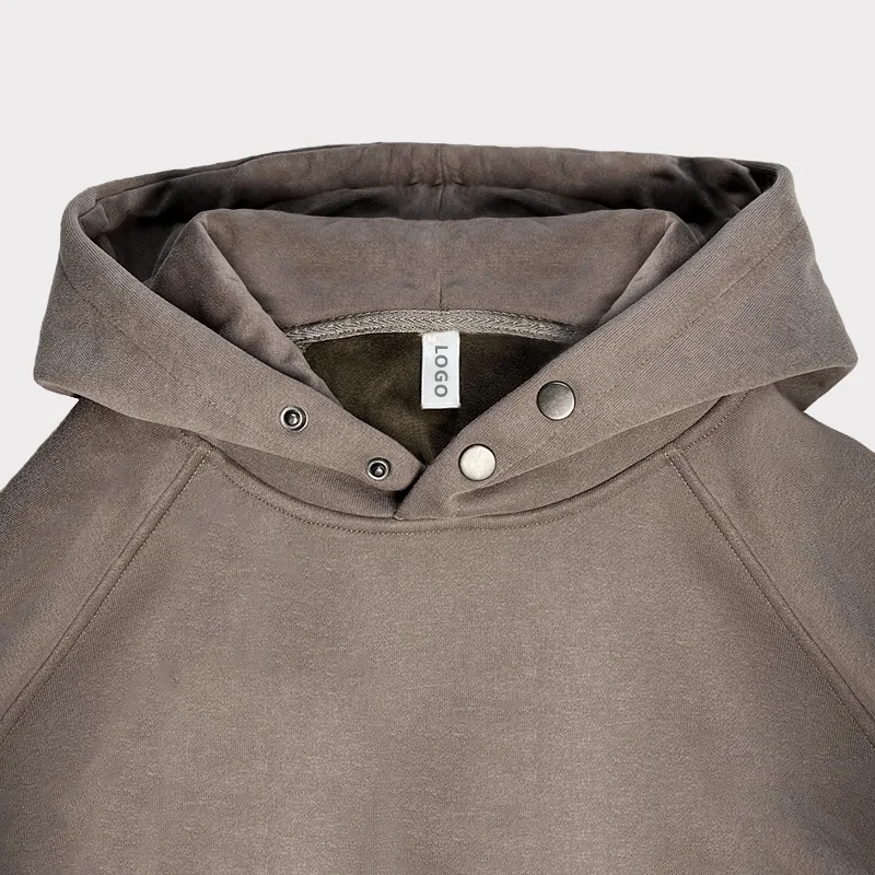 Wholesale 550 Gsm Heavyweight Pullover Sweatshirt Oversized 100% Cotton Hoodie Custom Men Hoodies