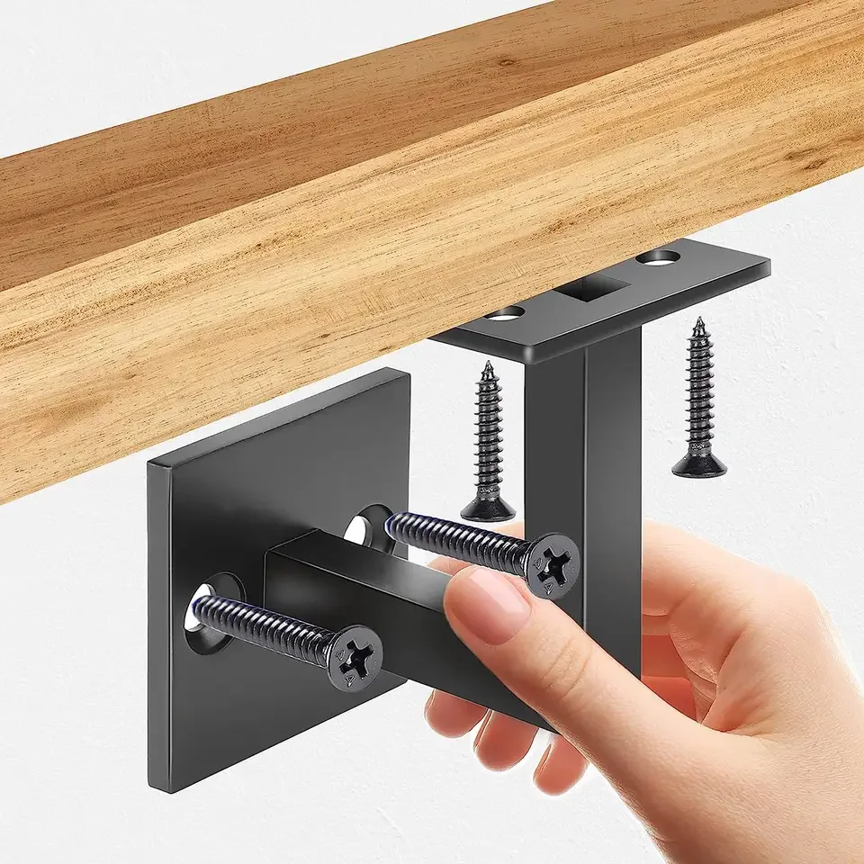 Factory Customized Metal Handrail Brackets Staircase Stair Railing Brackets with Screws