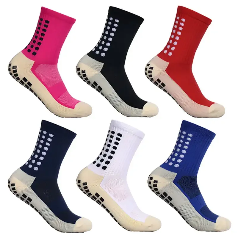 Men Football Socks Wholesale Sole Anti Slip Non-Slip Training Grip Sports Soccer Socks