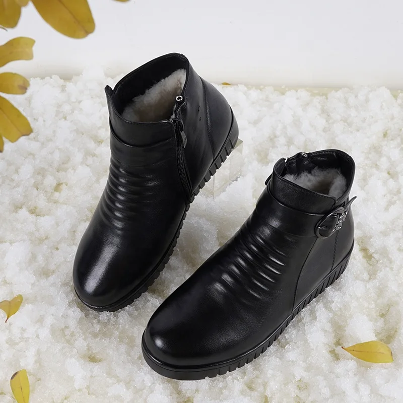 Новое поступление, женская обувь из натуральной кожи, перезаряжаемая обувь с электроподогревом