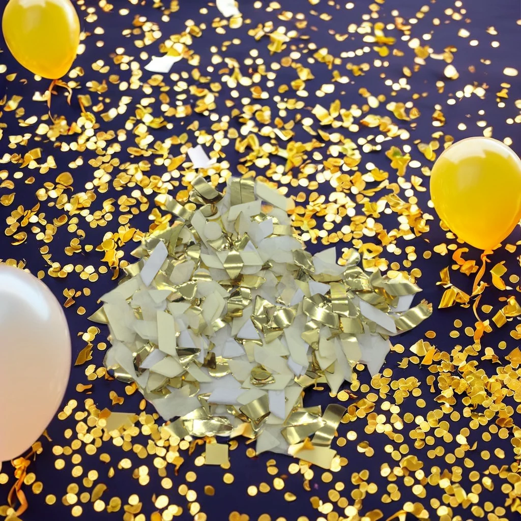 Colorful Decorative Tissue Paper Foil Confetti for Weddings and Parties