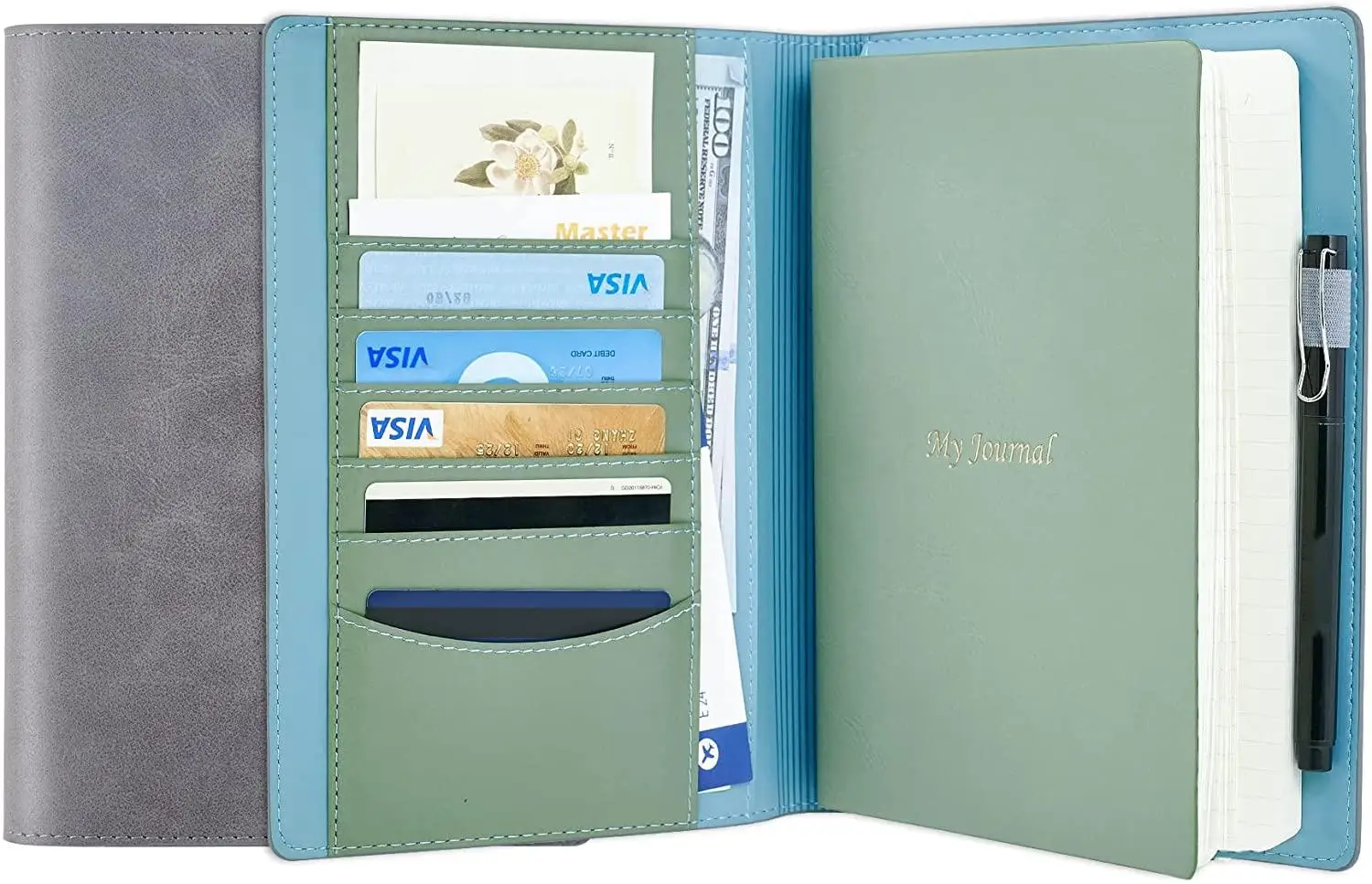 Wholesale leather travel journal notebook with custom logo