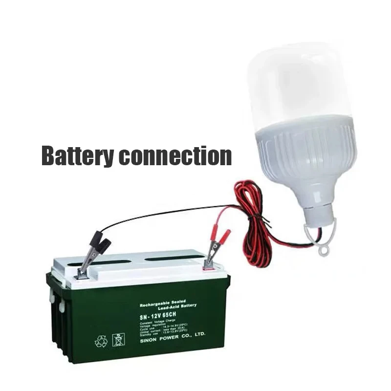 LED DC12v 5W 9w 12W 18W White Led Bulb Light Wire Clip Dc12v Bulb