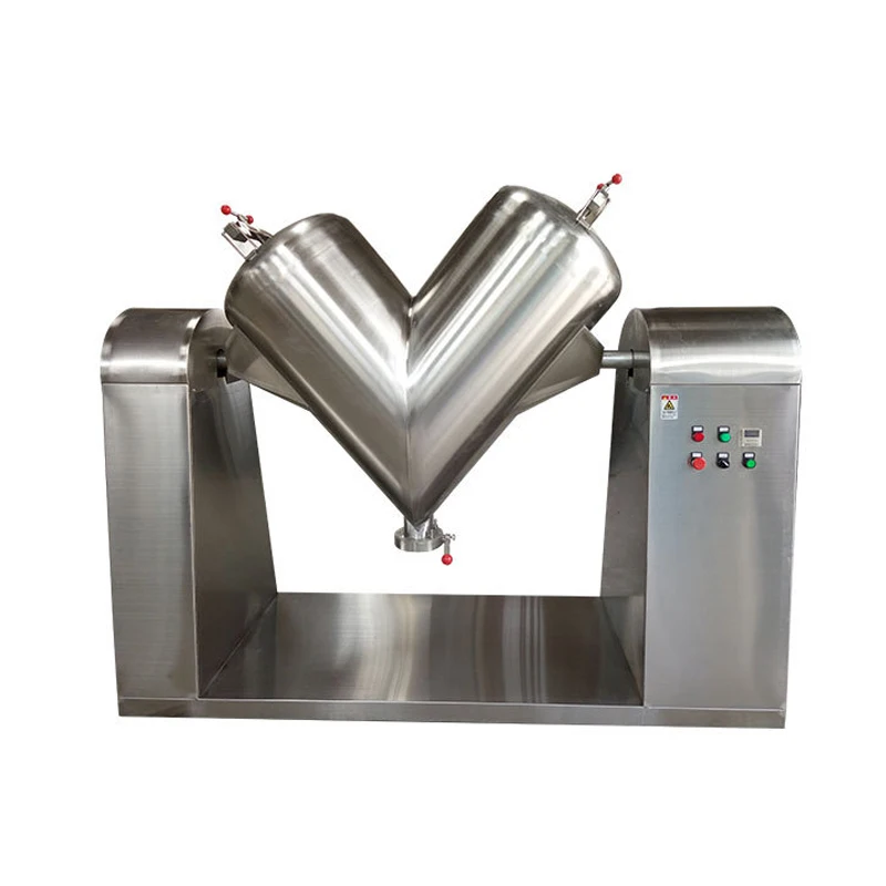 Pharmaceutical V type powder blender mixer granule mixing machine