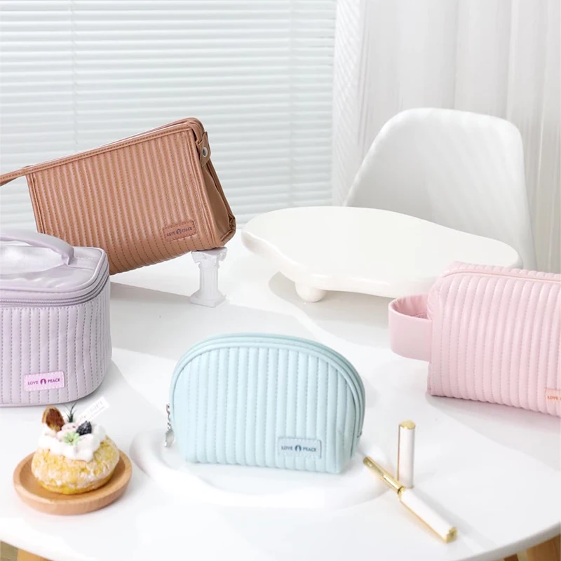 ravel Make Up Organizer Cosmetic Brush Bags Case for Women in Eco Vegan Leather with large capacity